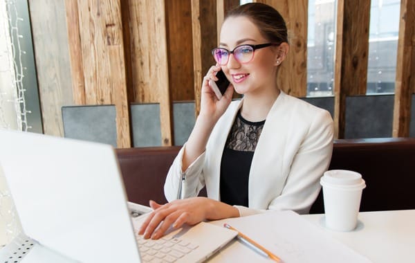 Young woman using mobile phone