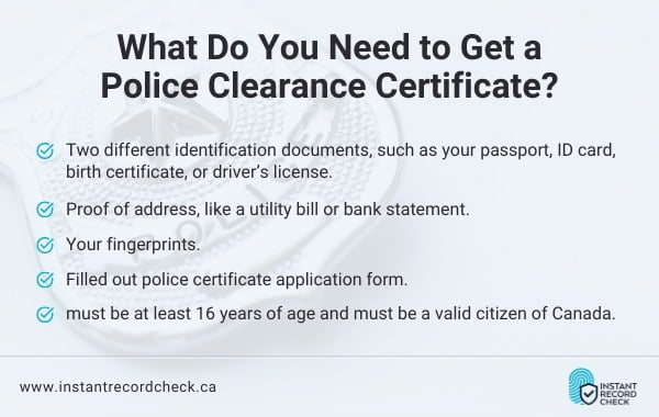 Police clearance certificate