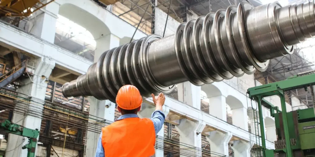 Construction employee undergoing thorough safety compliance check